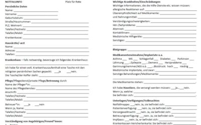 Notfallblatt